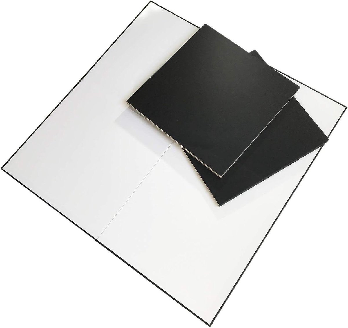 Drie Blanco Spelborden - DIY Bordspellen - Zelf Spel Ontwerpen - Quad Folding Design - 50x50 cm - Wit
