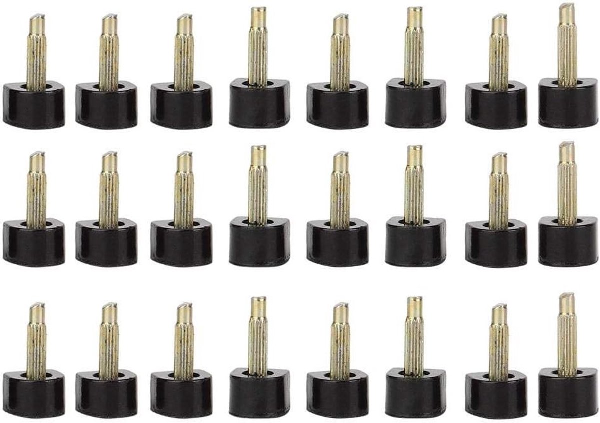 Complete set van 24 stuks hoge hak tips voor schoenen - Reparatiekit voor hakken (9 x 9 mm)