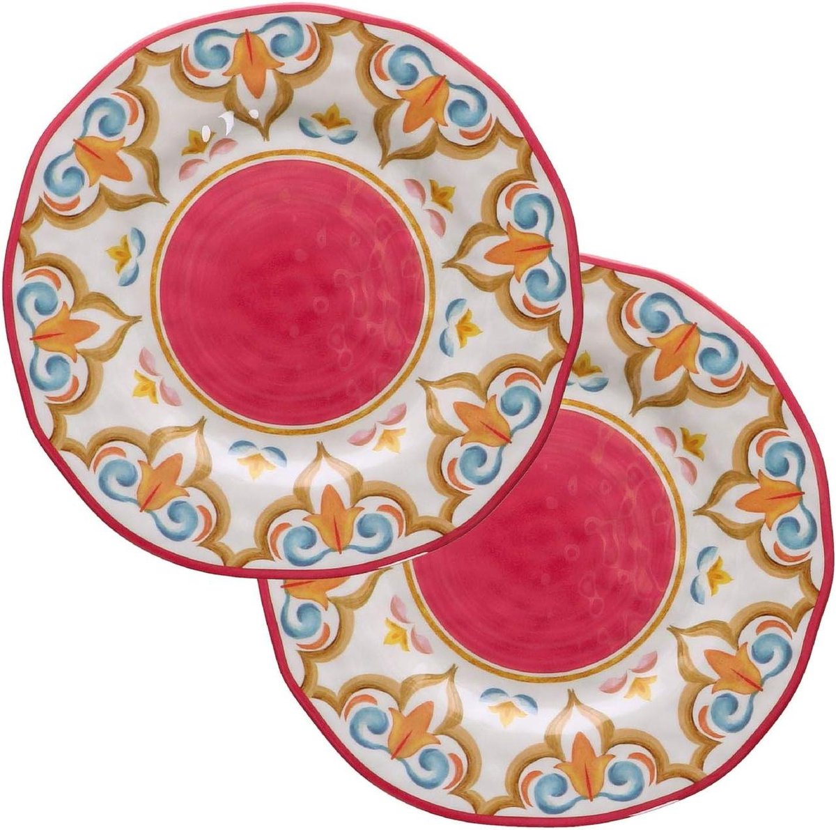 Borden Set - Diner Borden - Tafel Dekken - Melamine Materiaal - Ø 27 cm - Multicolour