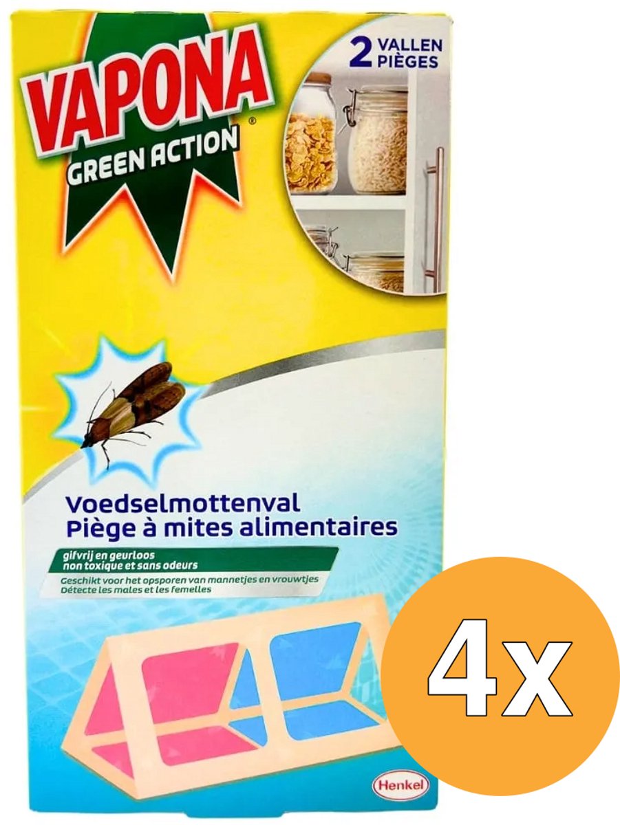 4x Vapona Green Voedselmottenval (2 stuks)