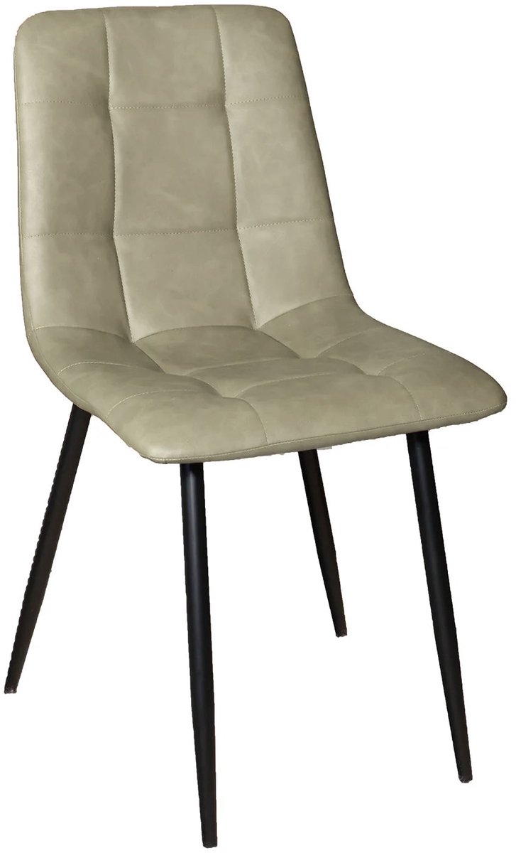 Lizzely Garden & Living SET DEAL: 6 stuks Eetkamerstoel Catoo groen kunstleder eetstoel zetel
