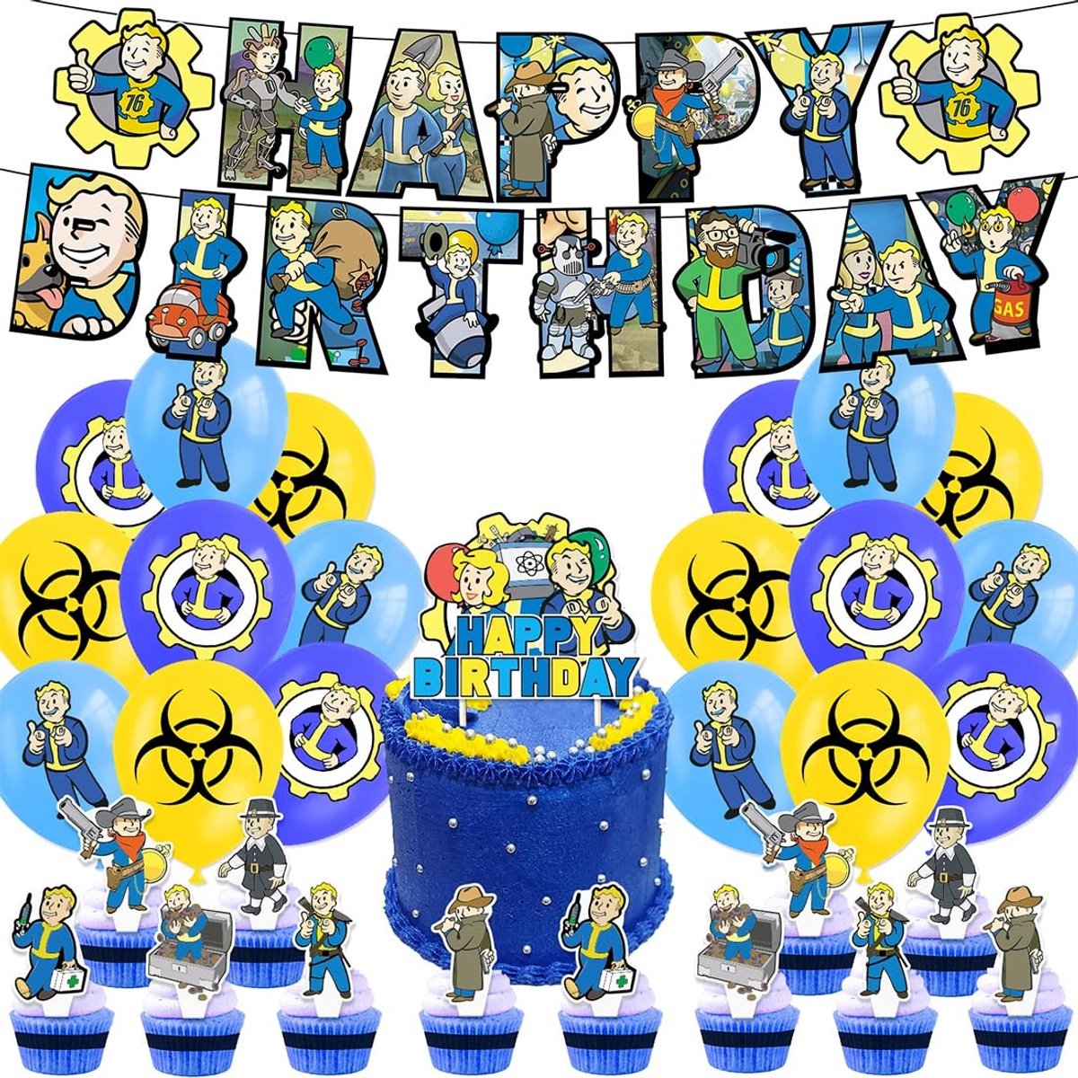 NTHProducts - Ballonnen Set - Verjaardagsfeest - Kleurrijke ontwerpen - Voor kinderen - Ballonnen decoratie - Geschikt voor verjaardagen