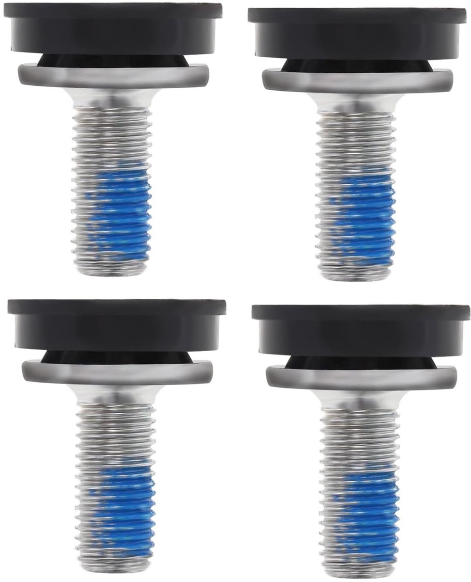 Cosensi - Fiets Crank Schroeven - M8 x 18 mm - Set van 4 - Zwart-blauw - Waterdicht - Perfect voor Crankarm en Trapassen - Geschikt voor Fietsrepar...