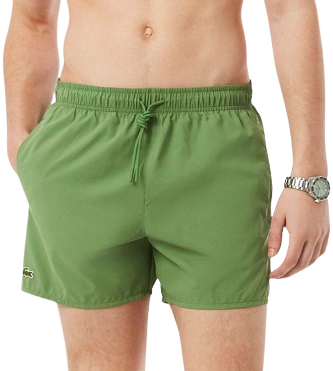 Lacoste Medium Cut Zwemshort Heren Lichtgroen