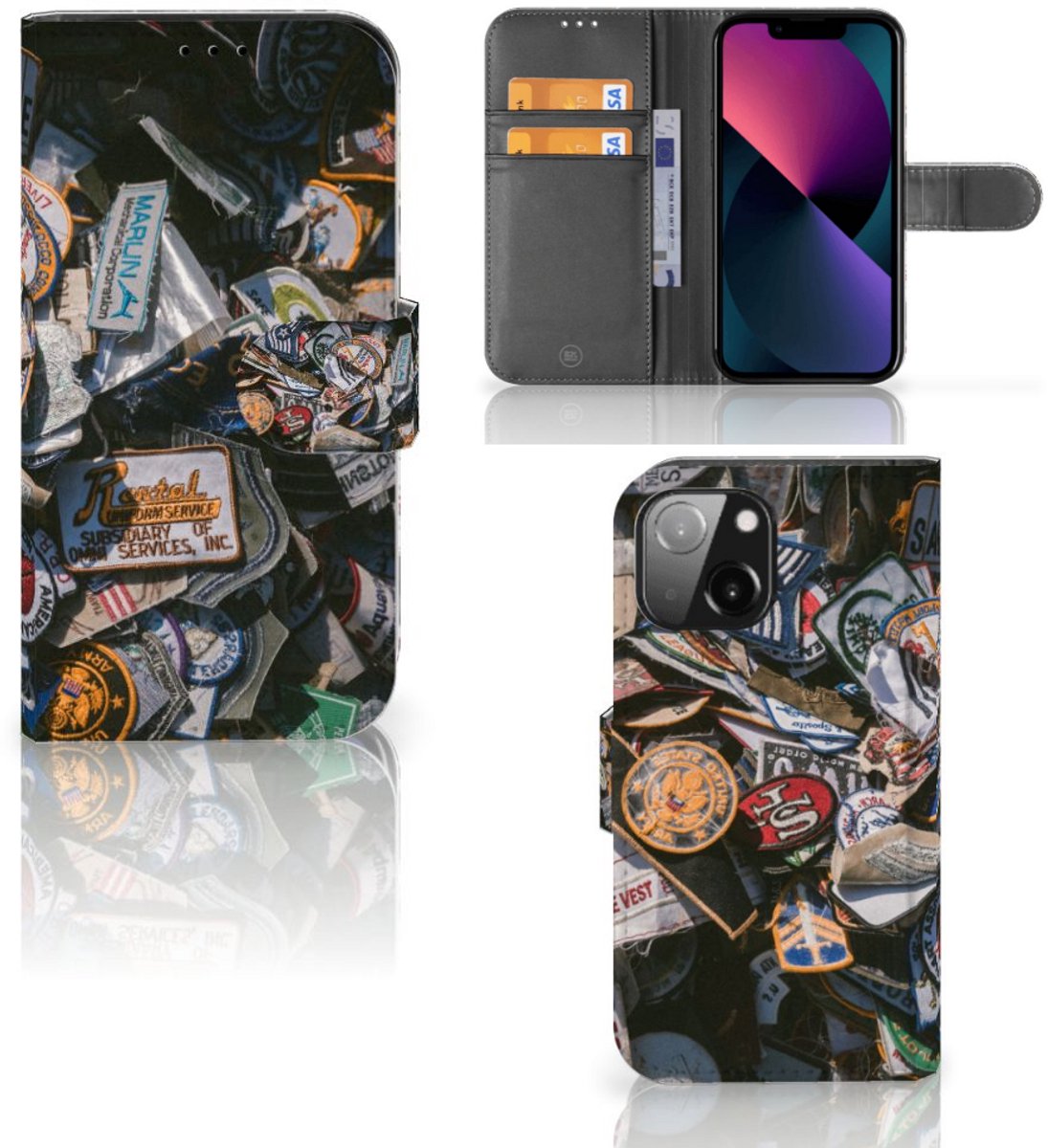 iPhone 13 Mini Telefoonhoesje met foto Badges