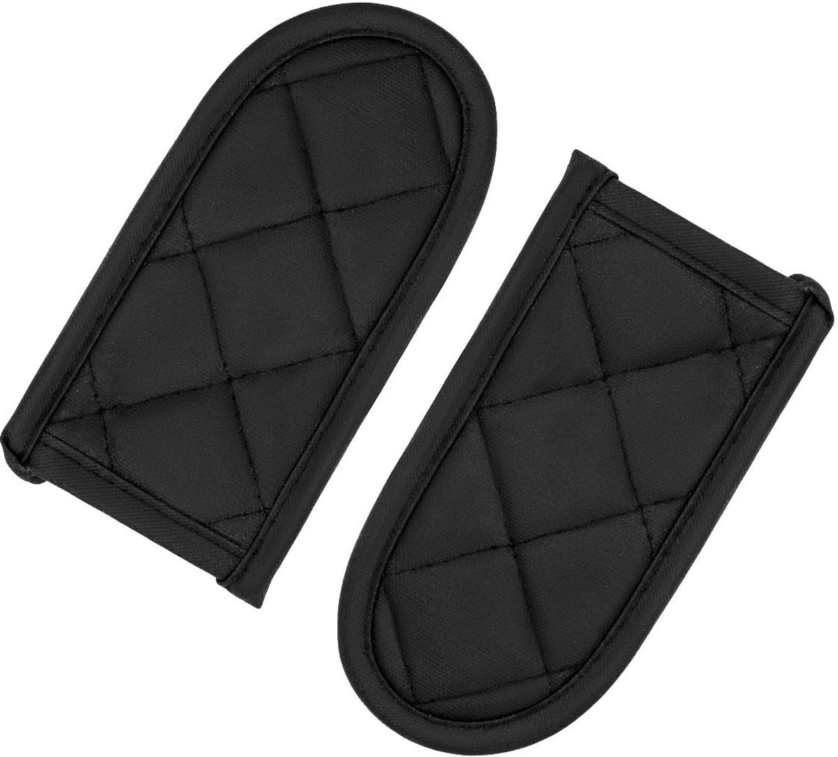 Handvatbeschermers voor gietijzeren koekenpannen, hittebestendige handvatbeschermers, handvatbeschermers die verbranding voorkomen, geschikt voor keukengerei, grillen en bakken (2 stuks, zwart)