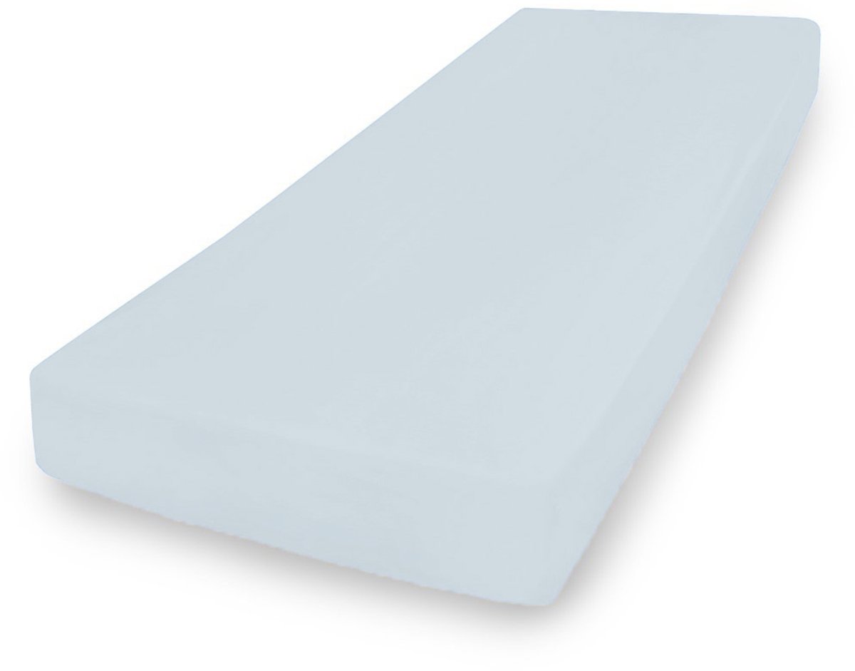 Jersey Hoeslaken Premium Blauw 90x200 cm - 100% Katoen