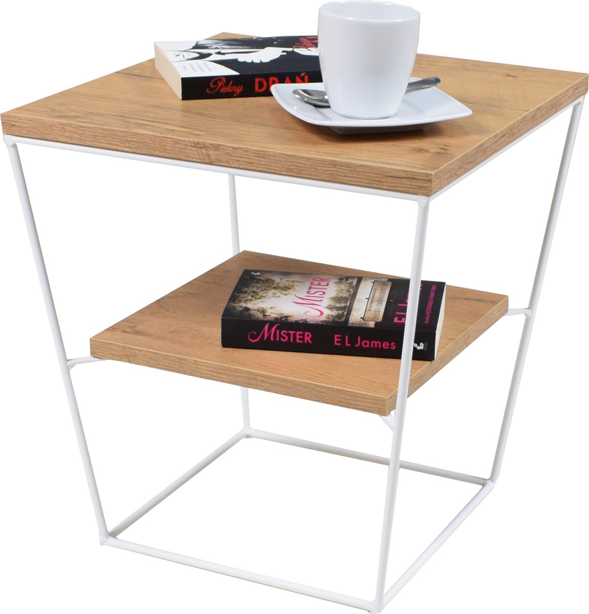 FutuStal - Stalen Salontafel - Mat Wit - Daal Lancelot - Vierkant