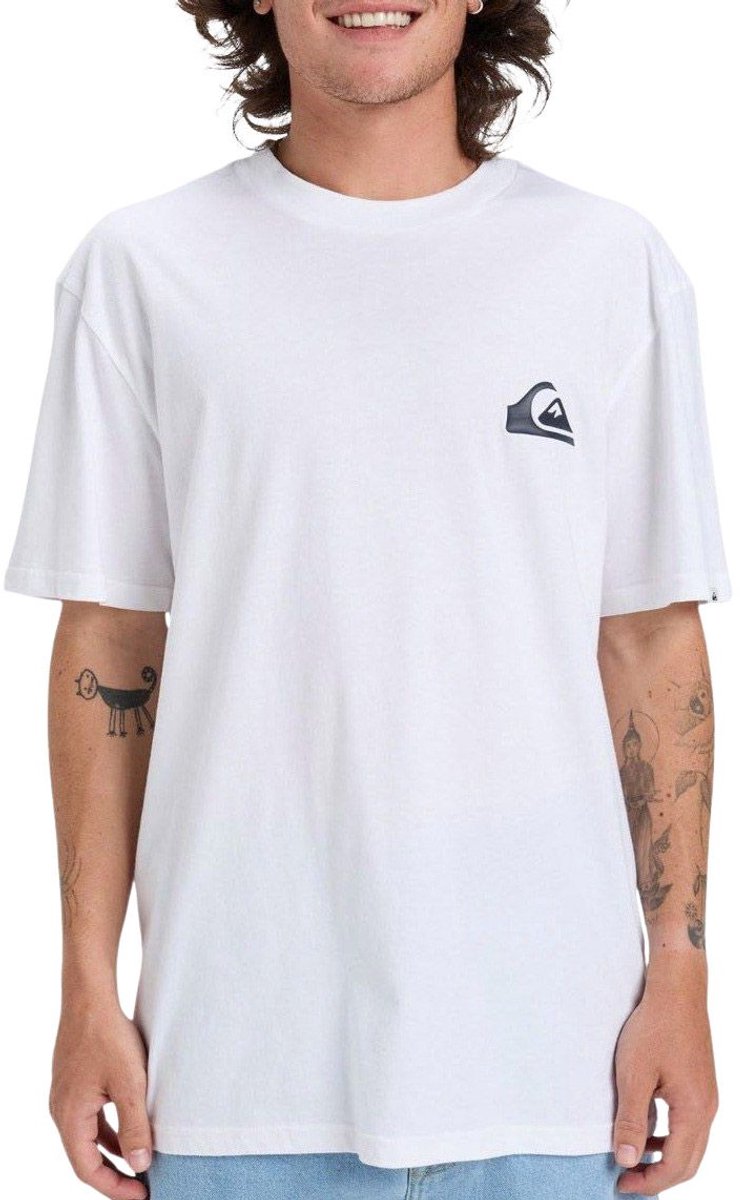 Quiksilver Ev Mini Logo Shirt Heren Wit