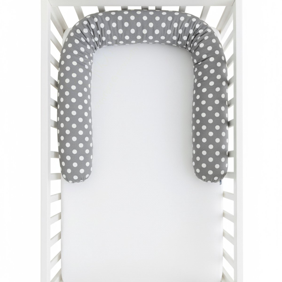 BabyUniverse - Ochraniacz - Minky Rol - Grijze Stippen - 200cm