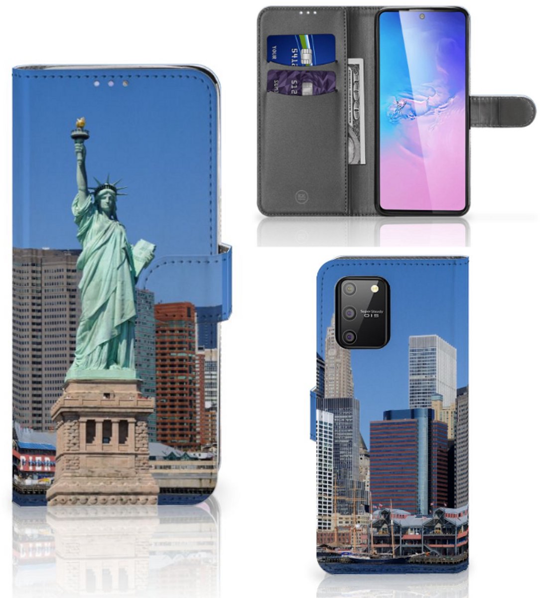 Samsung S10 Lite Flip Cover Vrijheidsbeeld