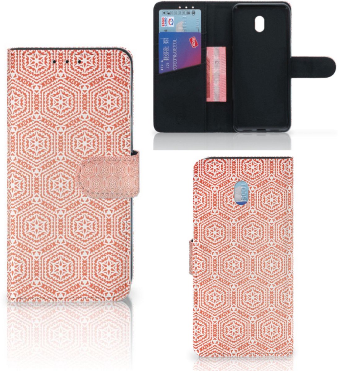 Xiaomi Redmi 8A Telefoon Hoesje Pattern Orange