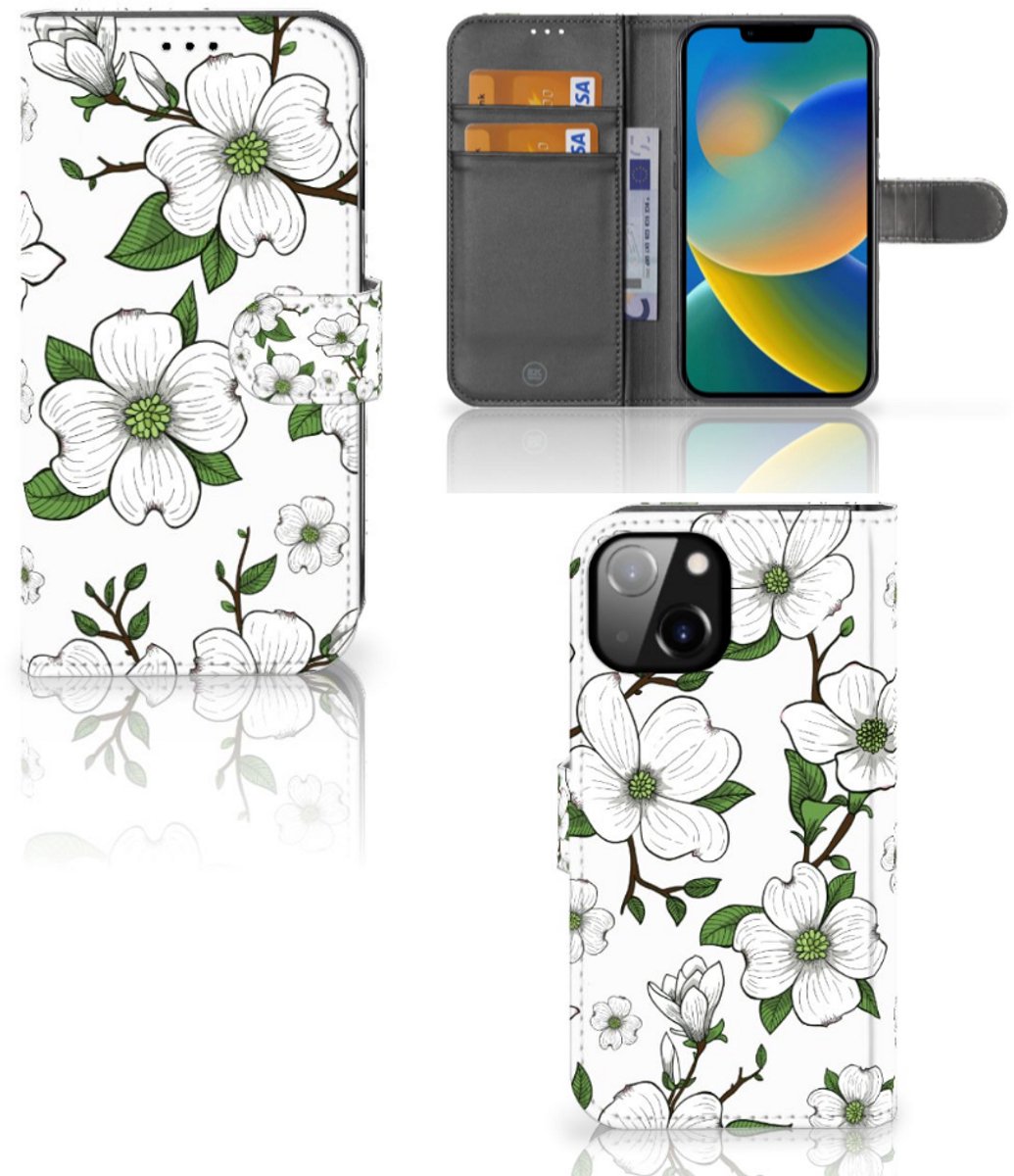 Apple iPhone 14 Hoesje Dogwood Flowers