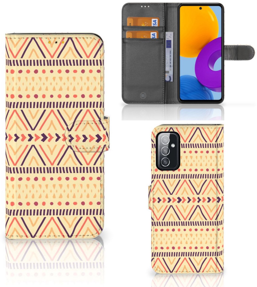Samsung Galaxy M52 Telefoon Hoesje Aztec Yellow