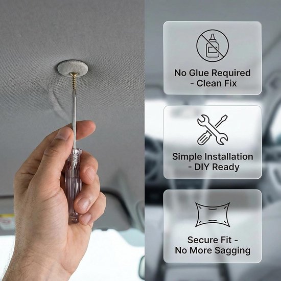 Dakhemel Reparatie Set - Hemelbekleding Clips - Auto Interieur - Universeel Toepasbaar - 100 Delig — afbeelding 4