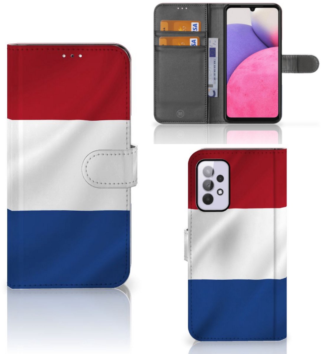 Samsung Galaxy A33 5G Bookstyle Case Nederlandse Vlag