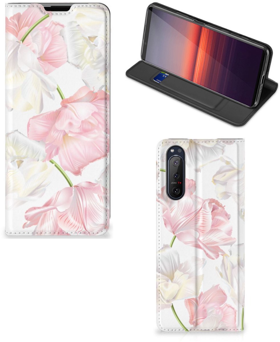 Sony Xperia 5 II Smart Cover Lovely Flowers