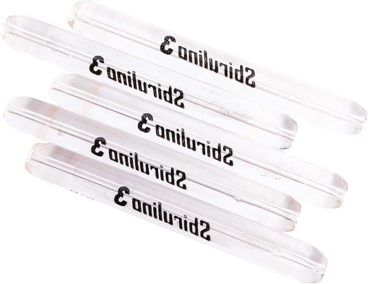Visglasset Sbirulino - Zinklood Set - Forelvissen - Dynamische Visserij - 5 x 3 g - Transparant