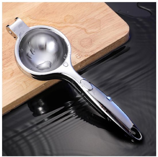 GELLDG Citruspers - Sapcentrifuge Handpresse - 22x7cm - Hoge Sapopbrengst met Gemakkelijk Drukmechanisme en Schroefgroefontwerp - Geschikt voor Citroenen en Limoenen - RVS - Bar Cocktail Accessoire van GelldG — afbeelding 2