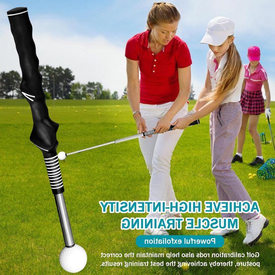 Verstelbare golfgreeptrainer met armband voor houdingscorrectie en opwarmingsoefeningen, ideaal voor chippen en uitlijnen — afbeelding 2