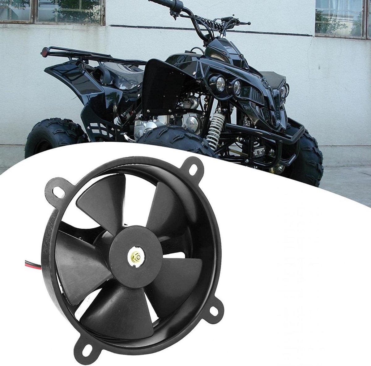 Muffinventilator, 6 inch radiator thermo-elektrische koelventilator 150c 200cc Geschikt voor Quad Dirt Bike Atv Buggy Weg Kamer naar kamer Houtkachel Open haard Circulatie