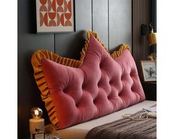 Soft Bed Reads Pillows Large Headboard Pillow Daybed Bed Rest Reads Pillow Outside Back Reads Pillows Removable Adult Couch Sofa Backrest Long Cushion for Headboards Sofas(J,150x60cm/59x23i