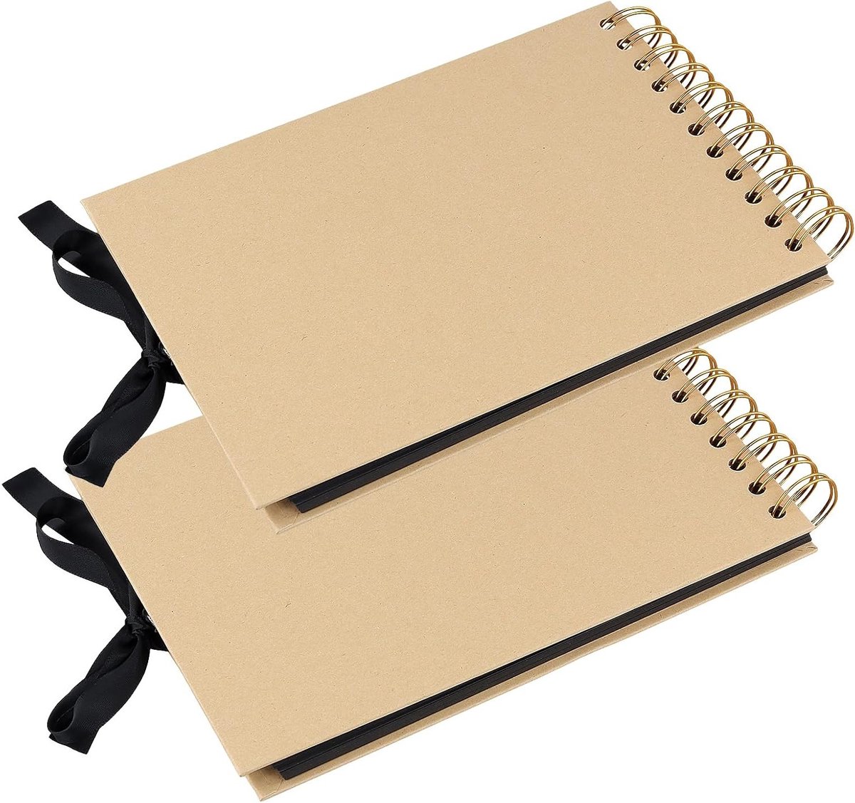Set van 2 DIY Fotoalbums, 40 Bladen/80 Pagina's, A5 Ringband, Perfect voor Scrapbooking en Persoonlijke Herinneringen