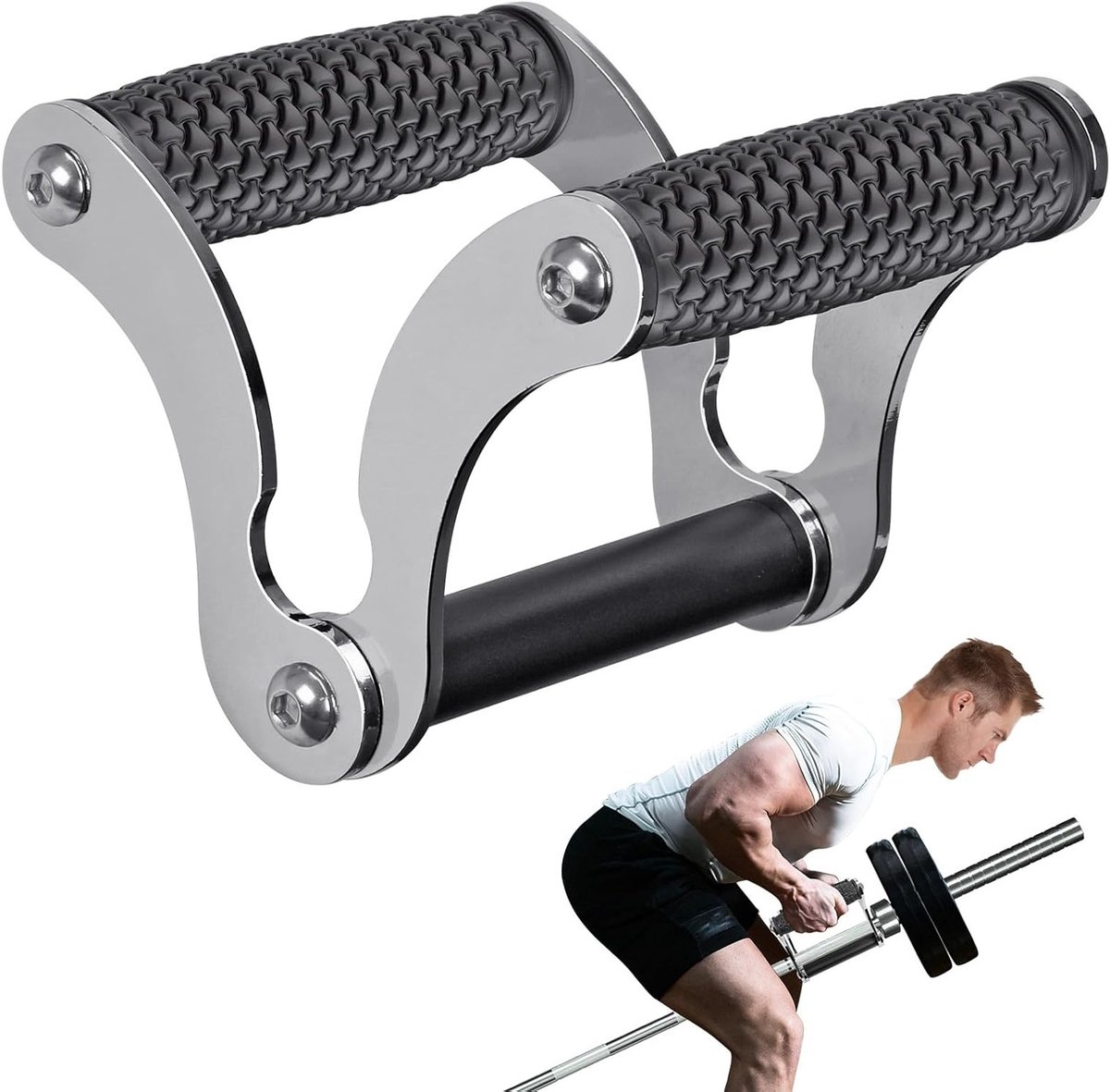 Landmijnbevestiging voor Wandmontage - V-Bar Handvat voor Halters en Krachttraining