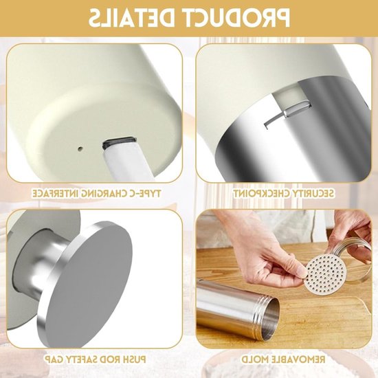 Pasta Machine - Pasta Maker - Pasta Tool - deeg vorm tool van Merkloos — afbeelding 3