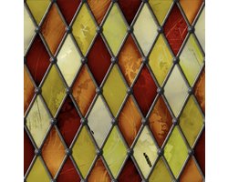 Raamfolie Glas In Lood Zelfklevend Aards 60x120CM