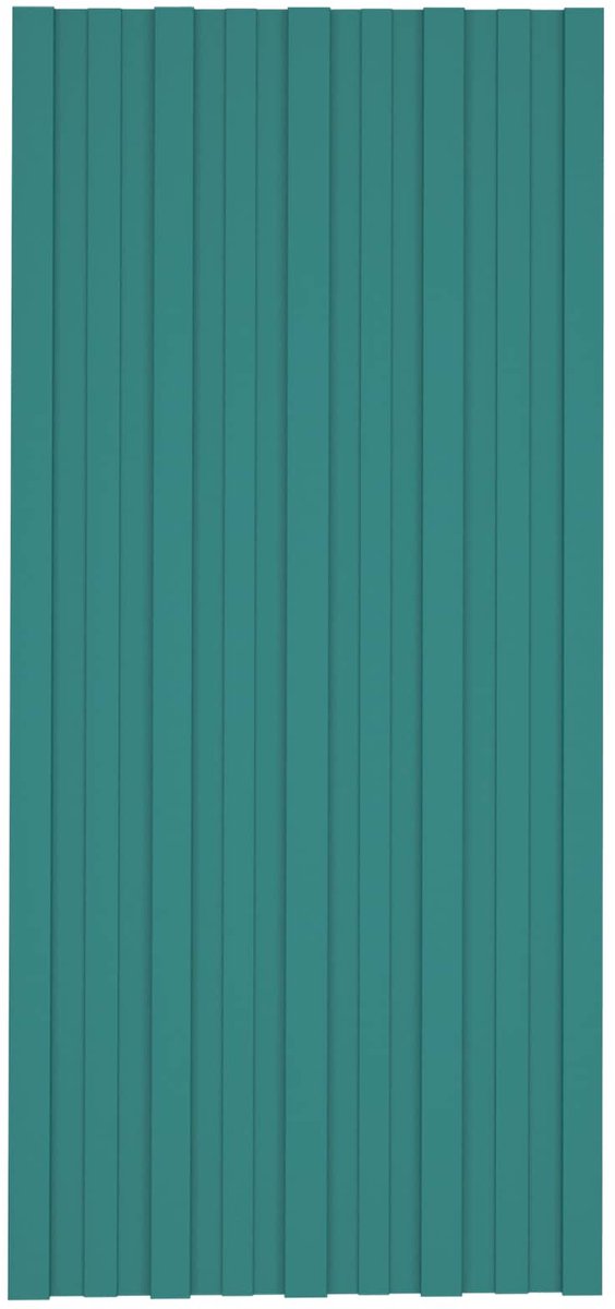 vidaXL - Dakpaneel - 12 - pcs - Groen - 100 - x - 45 - cm - Gegalvaniseerd - staal van VidaXL — afbeelding 5