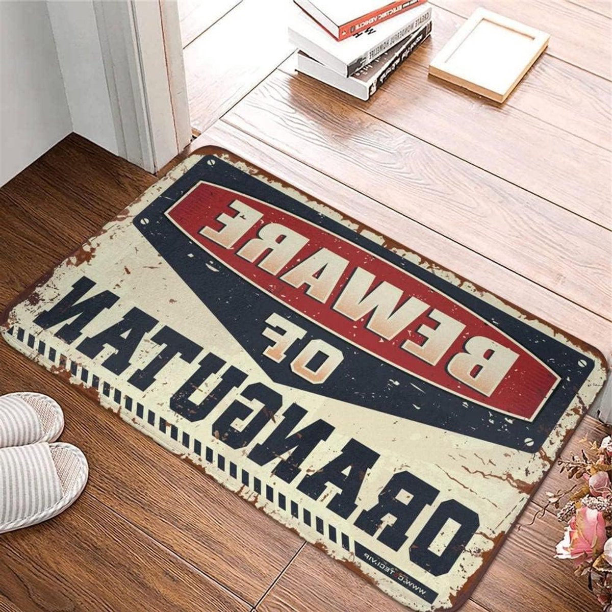 Deurmat - Voordeurmat Buitendeurmat - Vloeren Schoonhouden - Grappig Orang-oetan Design -