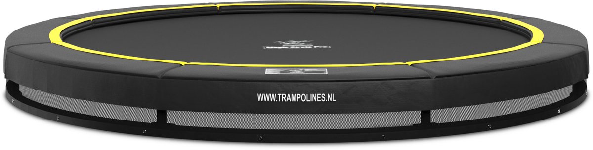 Magic Circle Pro - Ingraaf Trampoline 305 cm - Inground Trampoline Rond - Zwart - Series of Sports