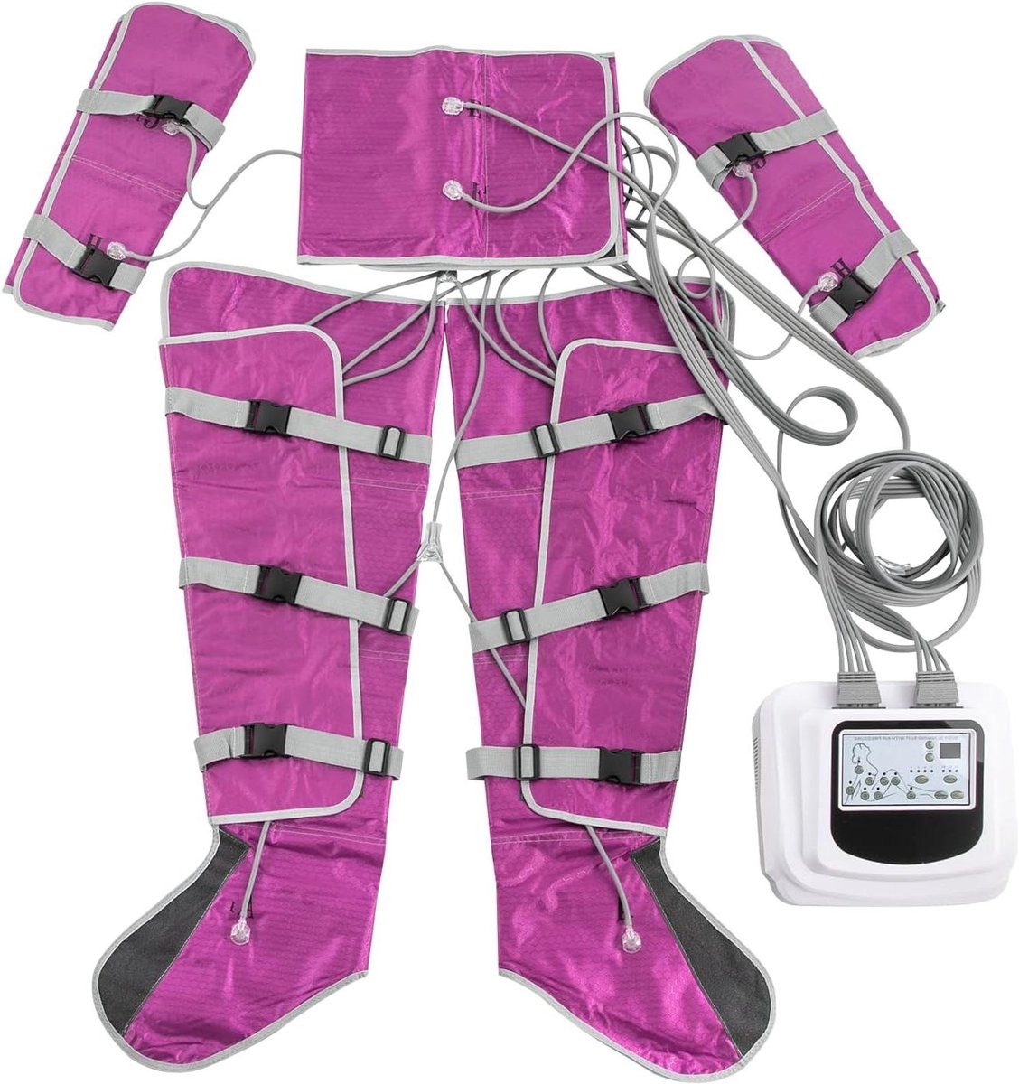 Lichaamscontourapparaat - Massageapparaat Lichaamsvormer - Stimuleert Doorbloeding - Ultrasone Airbag Technologie - 44 x 40 x 50 cm - Wit