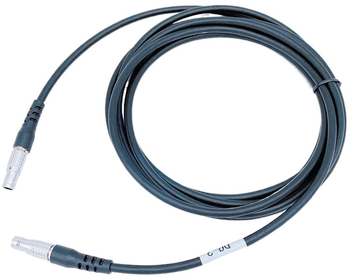 GPS RTK Data Power Kabel - Hi-Target Kabel - GPS Ontvanger Voeden - DG-3 Model - 15M - Zwart