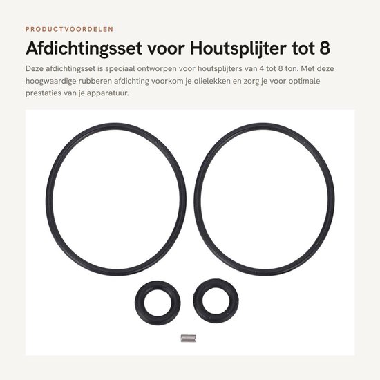 Afdichtingsset voor Hydraulische Houtklover 4-8 Ton - Elektrische Motorvervangingspomp van Merkloos	 — afbeelding 5