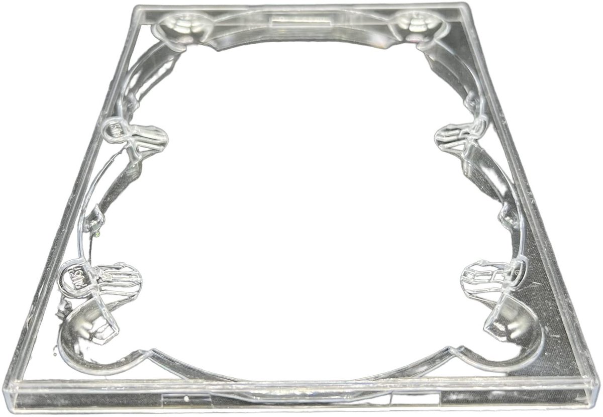 Dailygoods- DVD Tray Dubbel - 10 x DVD Houder - Glanzend Helder Materiaal - Kwalitatief Product - Schijf Overlapping - Flexibele Lade - Dvdtray