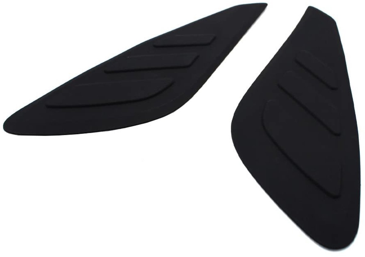 Dailygoods- Brandstoftank Kniebeschermer Rubber - Motorfiets Beschermer - Zwart - Sterke Hechting - 2 Stuks - Uniek Ontwerp - Tankbeschermer