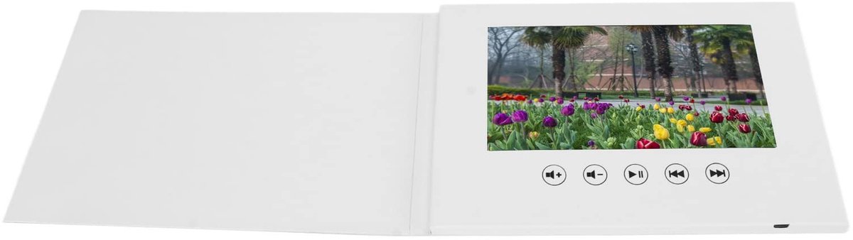 Dailygoods- Video Wenskaart A5 210x148mm - LCD Scherm - Elektronische Kaart - Type C Interface - Bruiloftdecoraties - Innovatief Ontwerp