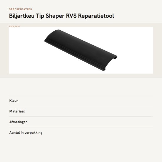 Biljartkeu Tip Tool - RVS Reparatietool - Poolstick Tip Trimmer - Lichtgewicht en Draagbaar - 9,2x3,1cm - Duurzaam Materiaal — afbeelding 3