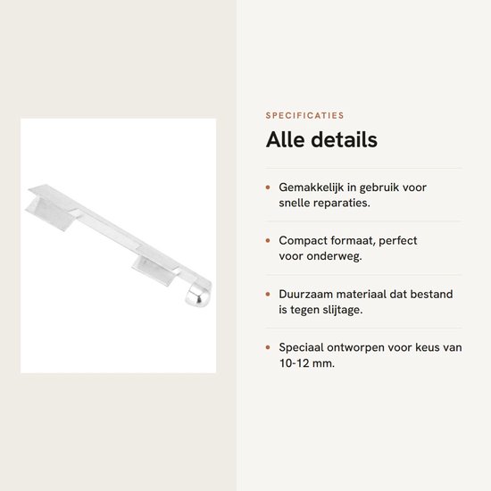 aladdien - Biljart Pool Cue Tip Press Tool - Duurzaam Aluminium - Voor Snooker en Pool - Keu-Klemmen - Biljartkeu-Reparatie Tool - Geschikt voor 10-... van Aladdien — afbeelding 2