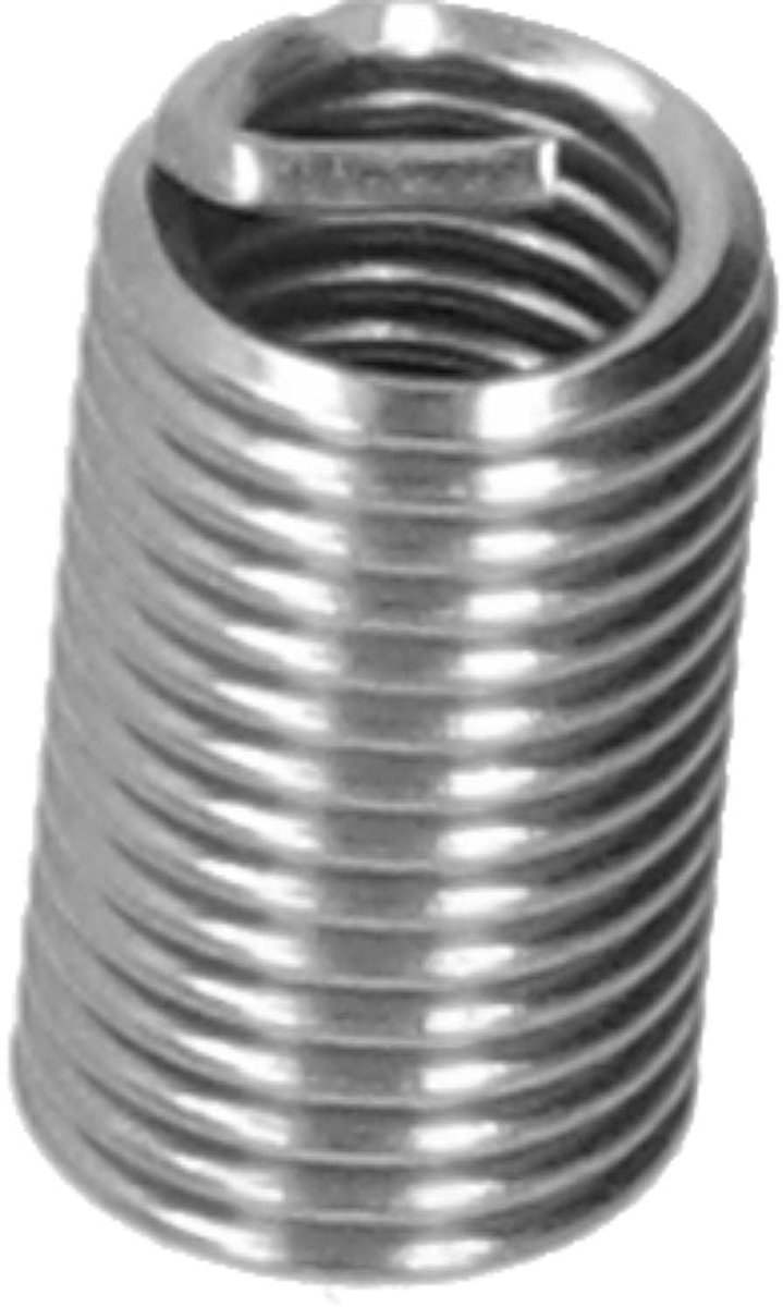 Dailygoods- Draadhulzen Roestvrij staal - M6 x 1 - 100 Stuks - 9/12/18 mm - Draadreparatie-inzetstukken - Verbeterde draadsterkte - Schroefdraadinzetstukken