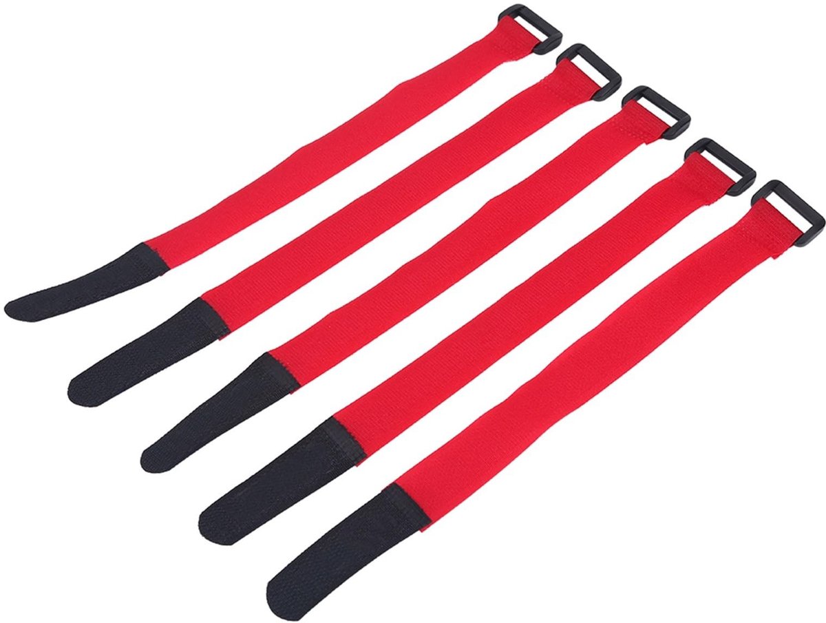 Dailygoods- Klittenbanden met gesp - 25 cm Kabelbinders - Herbruikbaar - Verstelbaar - Duurzaam Nylon - Compact Ontwerp
