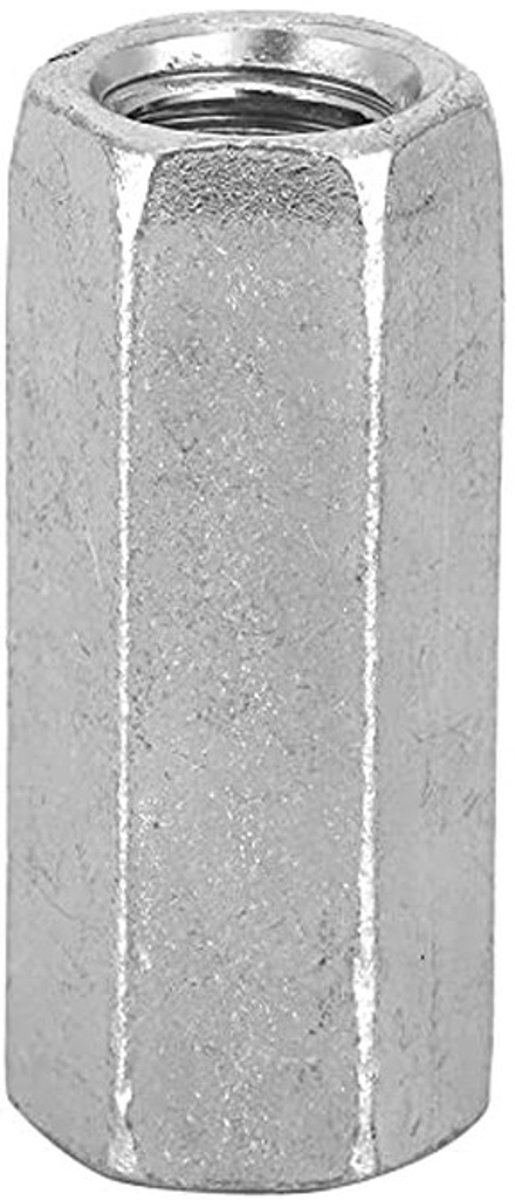 Dailygoods- Zeskantmoeren M8 x 30 - Verzinkt Koolstofstaal - 10 Stuks - Hoge Sterkte - Corrosiebestendig - Voor Industriële Bevestiging - Moeren