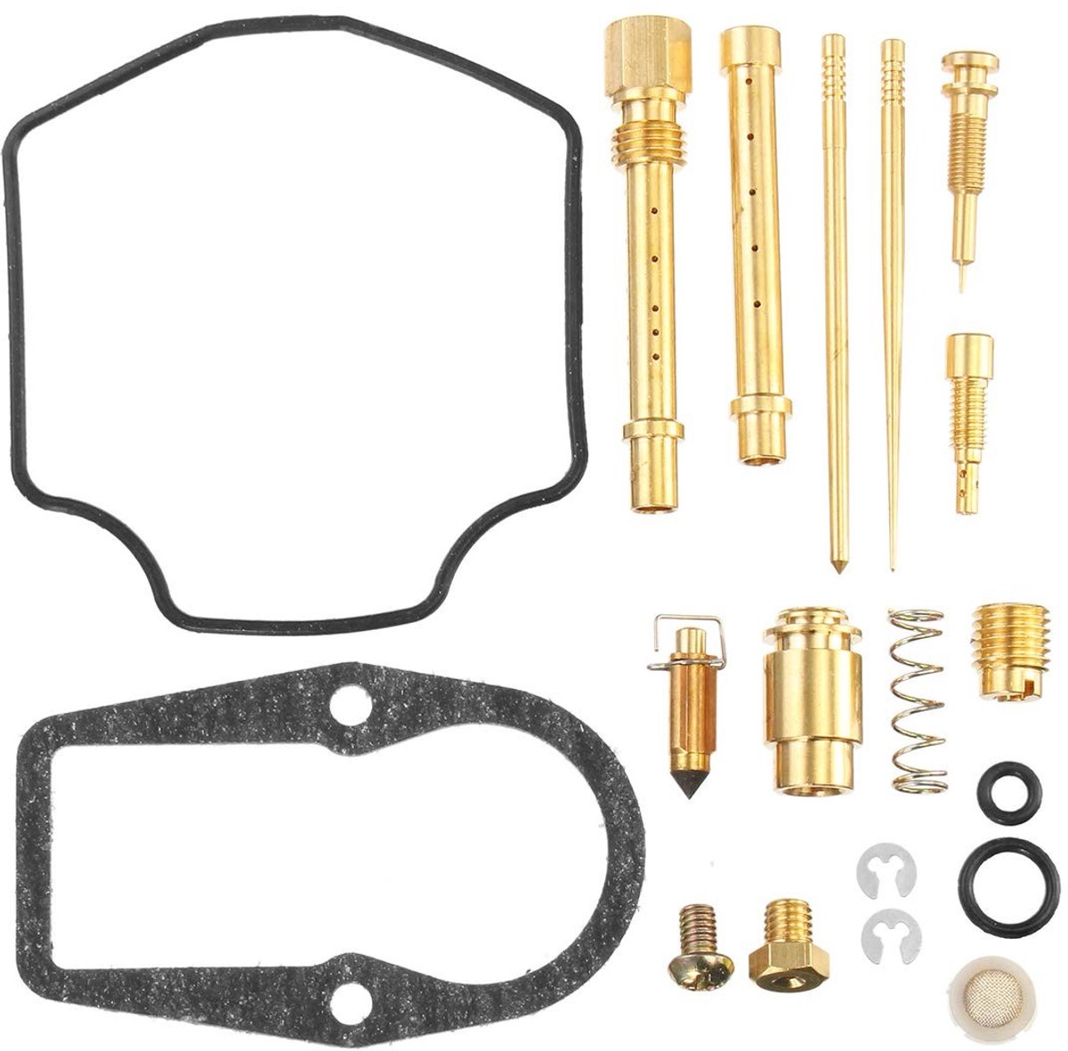 Dailygoods- Carburateur Reparatieset - Inclusief O-ringen/jets/vlotterventiel - Geschikt voor Yamaha XT600E/XT600K - 90-92 - Volledige kit voor OEM reparatie