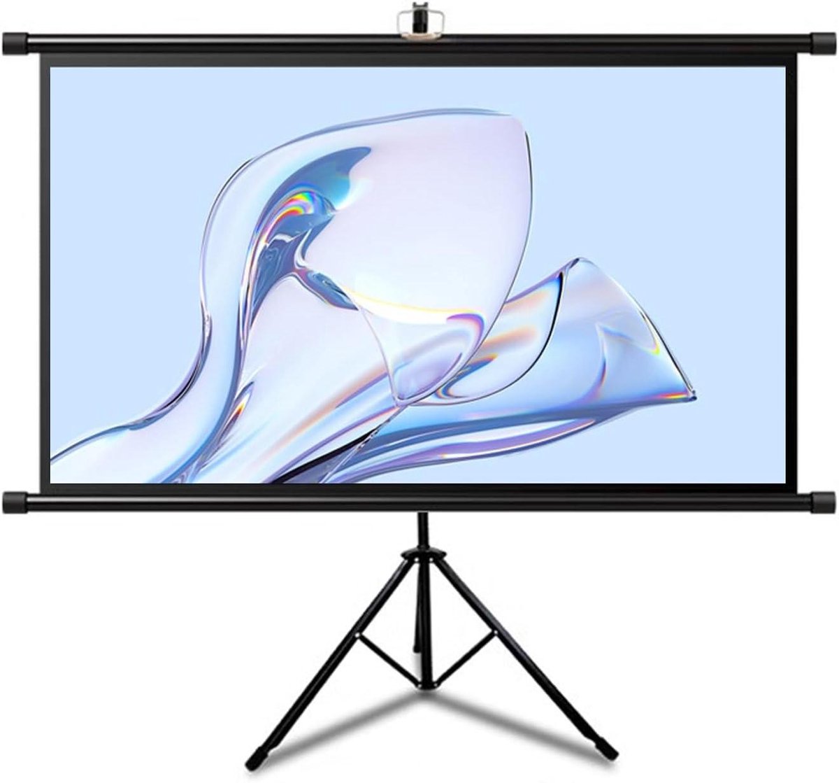 Projectiescherm met Standaard - Filmscherm Beamer - Thuisbioscoop Creëren - Kreukvrij HD Beeld - 60 of 72 inch - Wit