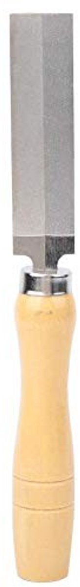 Dailygoods- Ruitvijl Diamant 75mm - Houten Handvat - Metaal Slijpen - Houtbewerking - Polijsten - Hoogwaardige Diamantafwerking - Vijl