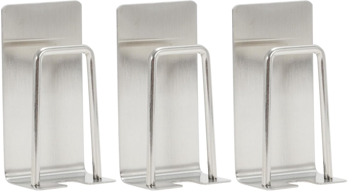 Dailygoods- Tandenborstelhouder 2-in-1 - Wandgemonteerde Bekerhouder - Roestvrij Staal - Zelfklevend - Hygiënisch - Effectieve Waterafvoer - Tandenborstelstandaard