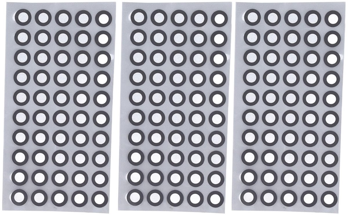 Dailygoods- 3D-scanningmarker hoge reflectiviteit - positioneringsdoelen - referentiepuntmarkeringen - PET materiaal - 150 stuks - sterke lijm - Reflectiemarkers