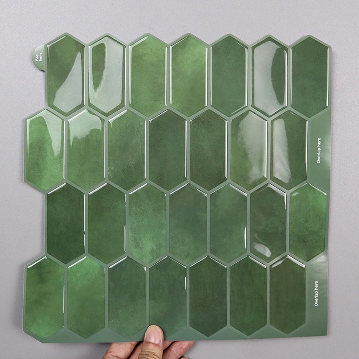 Dailygoods- Tegelstickers 3D Waterdicht - Zelfklevende Wandtegelstickers - Spatwand Keuken/Badkamer - Renovatie Tegeloppervlak - Lichtreflecterend Effect - Eenvoudig te Verwijderen - Wanddecoratie